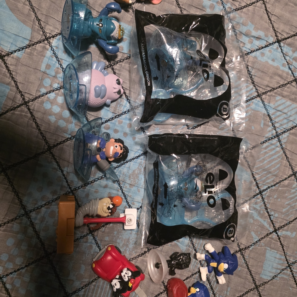 Blue and Red Kids Toy Set